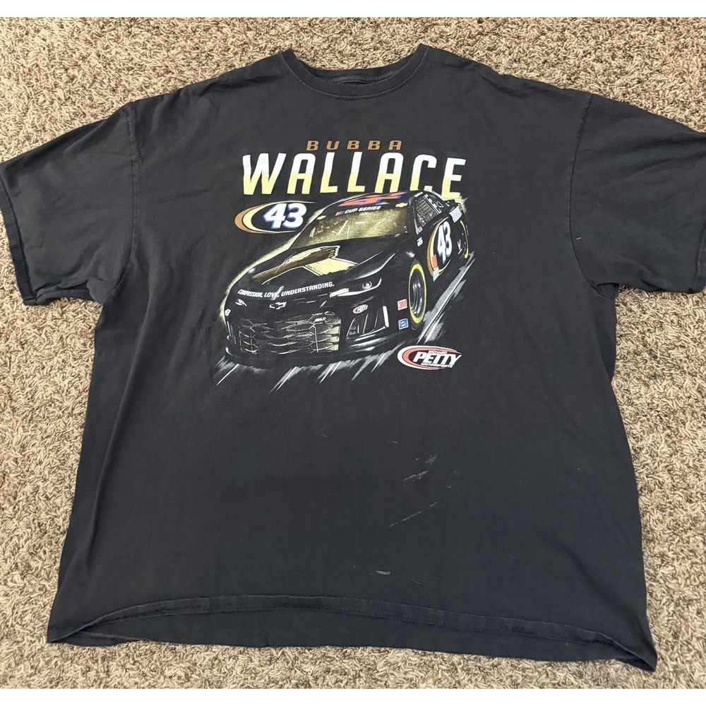 Bubba Wallace Black Lives Matter Double Sided T-Shirt Richard Petty Mens Sz 3XL